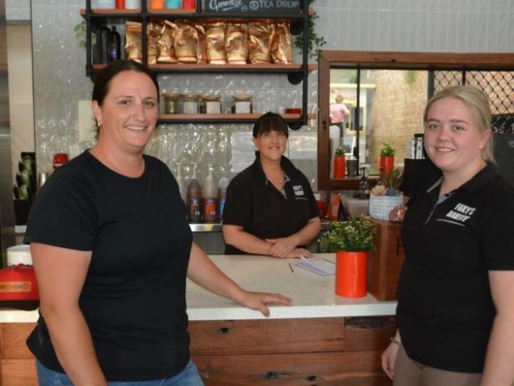 Foxy's Bakery in Stanthorpe tied for first place in the 2024 best bakery competition. (From left) co-owner Fiona, Bernie and Chloe. Photo: Jessica Klein