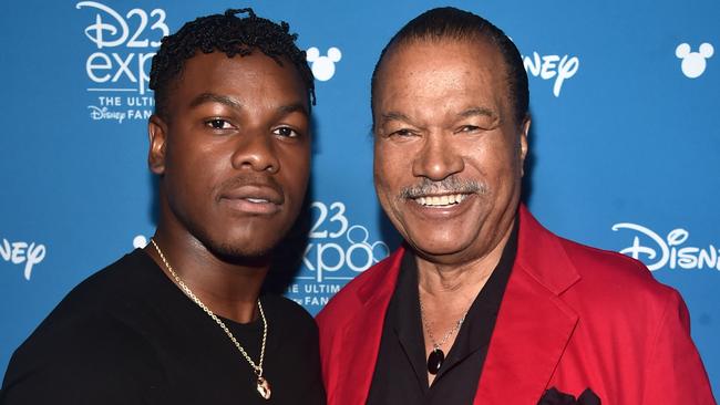 John Boyega says he was thrilled that The Rise Of Skywalker director JJ Abrams brought back Billy Dee Williams’ much loved character, Lando Calrissian. Picture: Getty