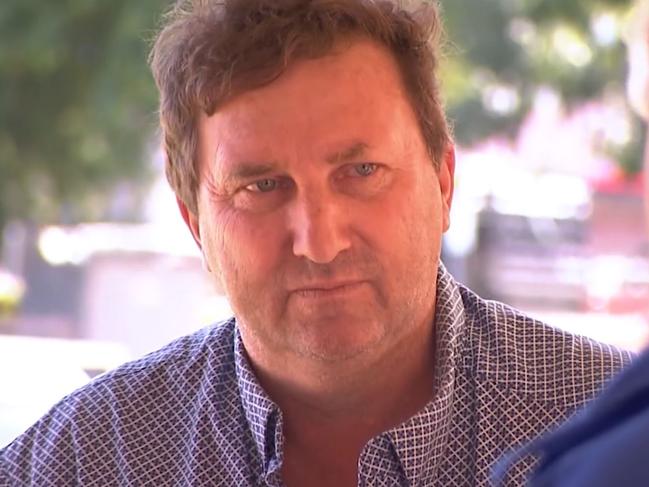 Peter Dunstan aka Cliff Roger Cicolini has been charged with theft and obtaining benefit by deception after allegedly flying off with a Robinson R22 helicopter from a Weddell airfield in June 2021. Picture: 9 News Darwin