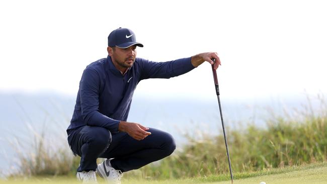 Jason Day of Australia looks on on the 14th green on Day Two of The 151st Open at Royal Liverpool Golf Club. Picture: Getty Images