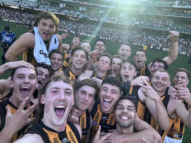 Could the youthful Hawks do the same in 2024? Picture: Hawthorn FC.