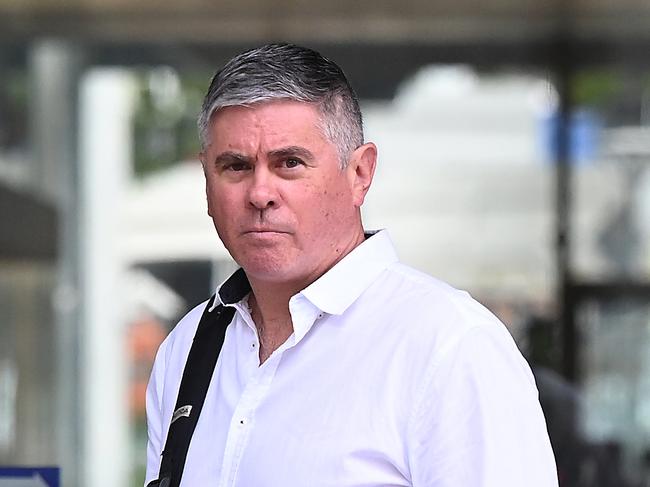 BRISBANE, AUSTRALIA - NewsWire Photos NOVEMBER 15, 2024:  David Briggs leaves Brisbane Supreme Court. He was at the park that day practicing with his son on the baseball field and witnessed the fight.Picture: NewsWire / John Gass