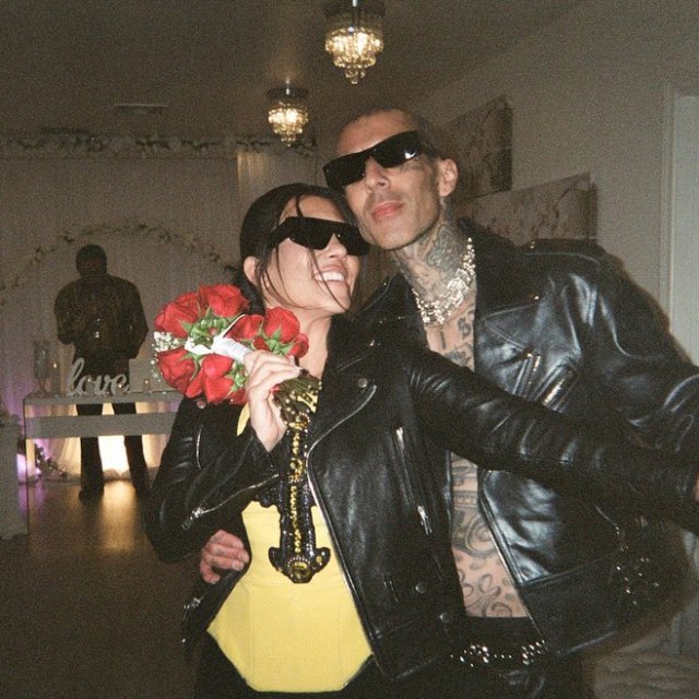 <p><em>Kourtney Kardashian and Travis Barker's Las Vegas wedding.</em></p>