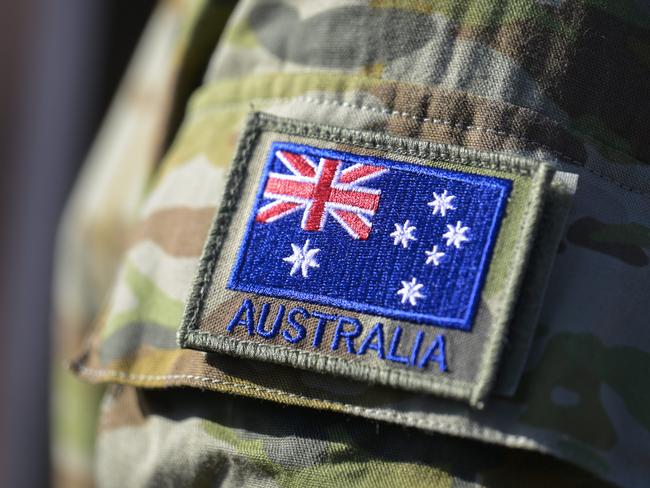 CANBERRA, AUSTRALIA, NewsWire Photos. APRIL 25, 2025: The ACT Branch of the Returned and Services League of Australia Veterans' and families march on the parade ground of the Australian War Memorial in Canberra. Picture: NewsWire / Martin Ollman