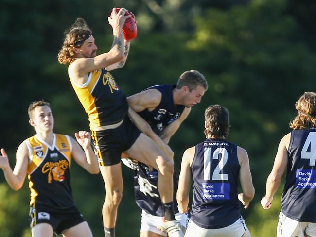 MPNFL Division 1 football: Frankston YCW v Rosebud. Brenton James Credlin - Frankston YCW. Picture: Valeriu Campan