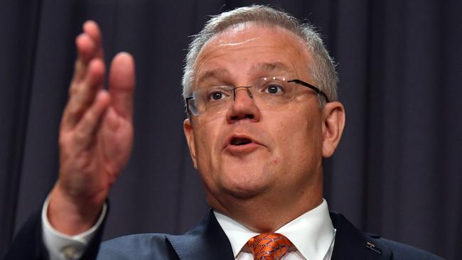 The Prime Minister is understood to be taking daily briefings from Treasury and relevant cabinet ministers, but is yet to be satisfied with a final federal stimulus package. Picture: AAP