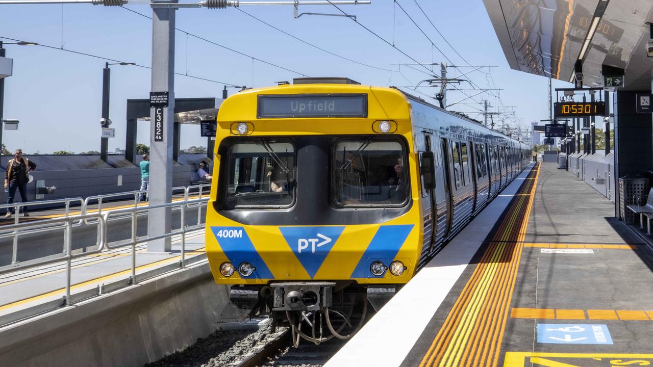 Trains at Melbourne’s Jolimont Train Station have been thrown into chaos on Friday evening after an incident. Picture: NCA NewsWire / Ian Currie