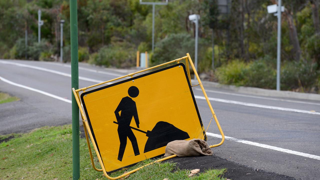 The Department of Transport and Main Roads reported debris had blocked part of Sarina road. Picture: Troy Snook