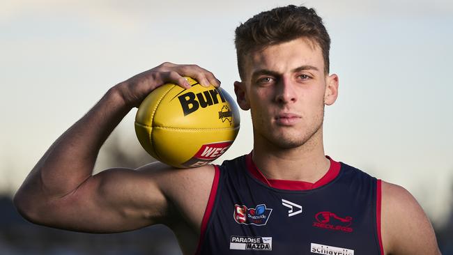 Norwood’s Jackson Callow at Norwood Oval. Picture: Matt Loxton