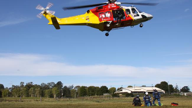 An inter-agency exercise between Police Rescue and the Westpac Rescue Helicopter crews was held at Lismore on June 1, 2021. Photo: Alison Paterson