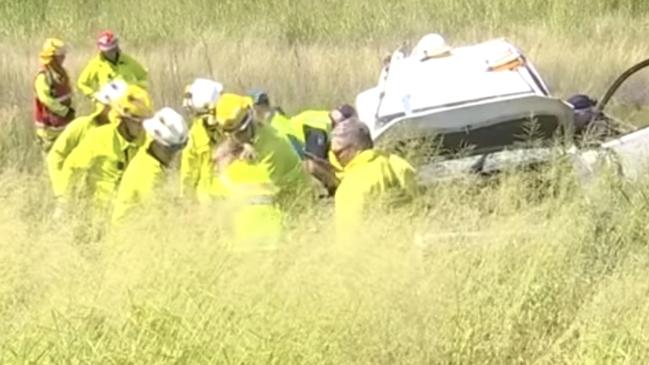 Woman, toddler in rollover followed by ‘sticky’ truck crash on highway