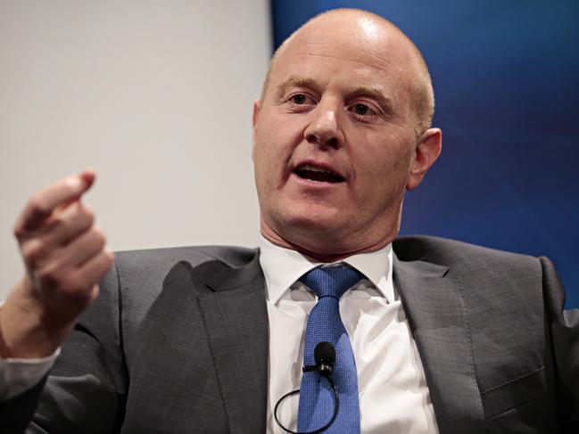 18/10/16 CBA chief Ian Narev seeking at the Trans-Tasman Business Circle held at the Grand Ballroom of the Westin in Martin Place Sydney. Adam Yip/ The Australian