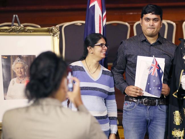 Many citizenship ceremonies are typically held on Australia Day. Picture: David Crosling