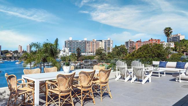 Water views were also a feature at this Elizabeth Bay apartment.