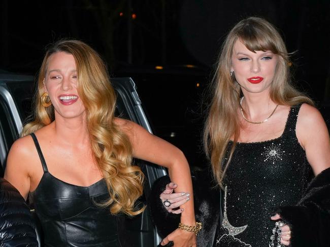 NEW YORK, NEW YORK - DECEMBER 13: Taylor Swift celebrates her birthday with Blake Lively and  is seen on December 12, 2023 in New York City. (Photo by Gotham/GC Images)