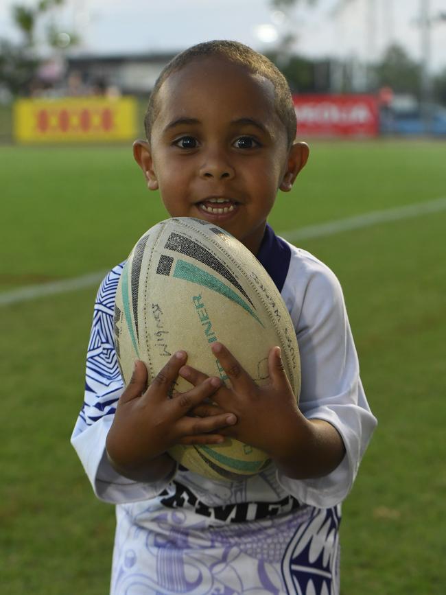 Moses Jnr Wigness at the Humpty Dumpty Foundation round of 2022 NRLNT season. Picture: (A)manda Parkinson