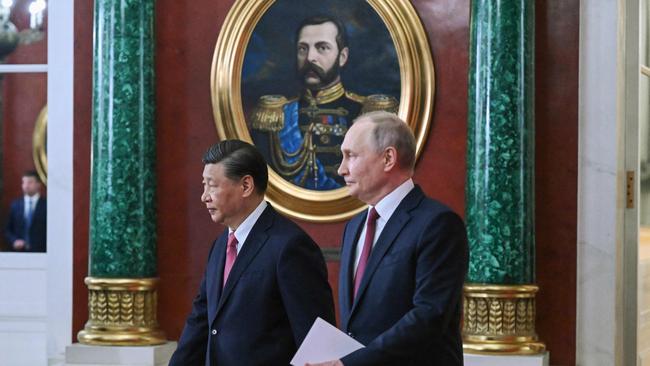 ‘Putin is nostalgic for the old Soviet Union. Xi is nostalgic for the ideas of Chairman Mao. Xi truly believes in Marxism-Leninism.’ Picture: AFP