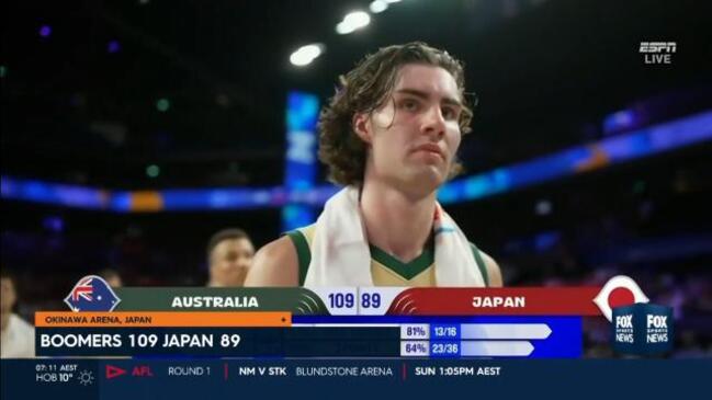 Josh Giddey stars as Boomers dismantle Japan