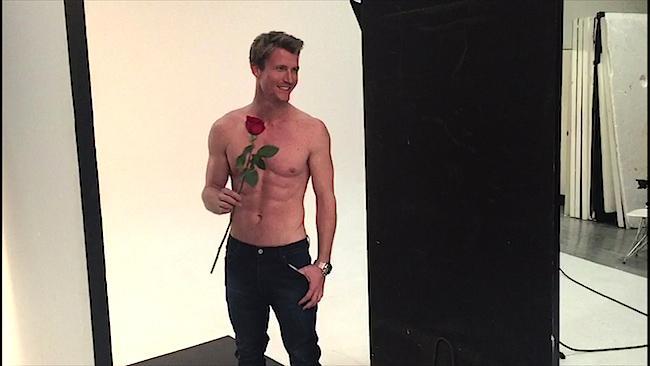 Bachelor Richie Strahan goes topless for Sydney Confidential