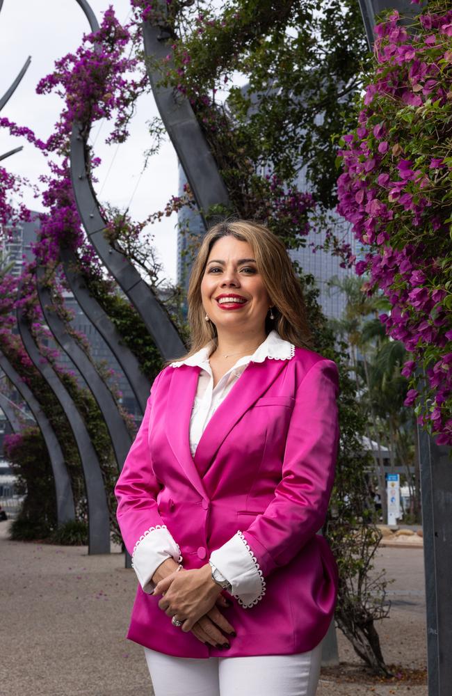 Tourism and Events Queensland CEO Trish O’Callaghan at Southbank. Picture: David Kelly