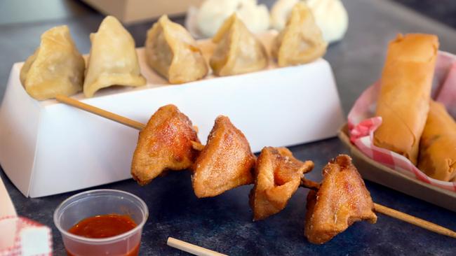 Dumplings on a stick. Picture: Jenifer Jagielski