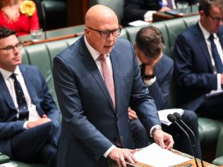 CANBERRA, AUSTRALIA, NewsWire Photos. NOVEMBER 30, 2023: Leader of the Opposition Peter Dutton during Question Time at Parliament House in Canberra. Picture: NCA NewsWire / Martin Ollman