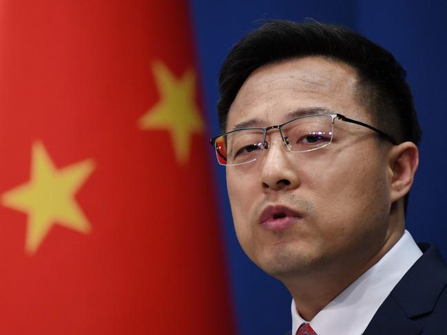 Chinese Foreign Ministry spokesman Zhao Lijian has excelled in the new-age tactics of wolf warrior diplomacy of “misdirection, misinformation and social-media aggression”. Picture: AFP