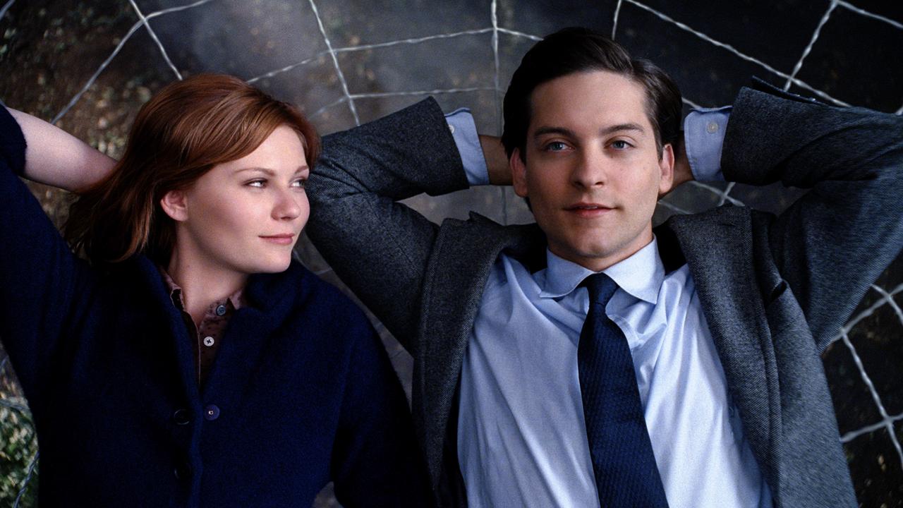 Dunst and Tobey Maguire in Spider-Man 3.