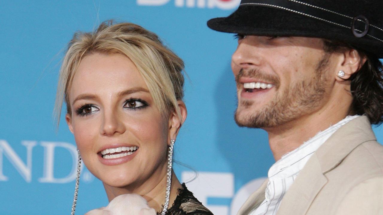 Britney Spears and Kevin Federline pictured in 2004. Picture: Frazer Harrison/Getty/AFP