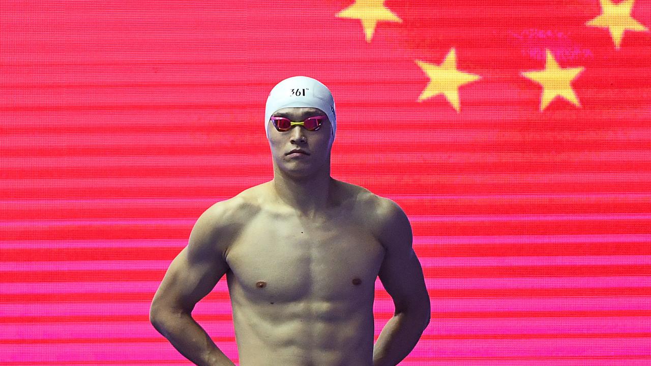 China's Sun Yang has been banned for doping. Picture: Manan Vatsyayana / AFP