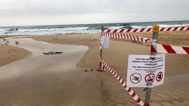 Maroubra Beach was closed briefly on Friday due to sewage overflow. Picture: Gary Hamilton- Irvine