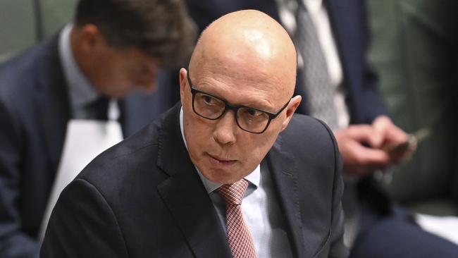 Peter Dutton described the Voice as the ‘most significant change that‘s been proposed to our constitution in 120 years’. Picture: NewsWire/Martin Ollman