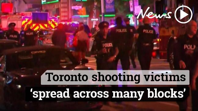 Toronto shooting victims 'spread across many blocks'