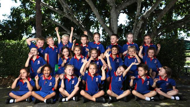 Mudgeeraba SS MFY - 4 classes . PREP C BACK ROW (L-R): Bentley Bray, Leo Sigvartsen, Brock Simpson, Cillian Lennon, Luka Craike, Jaxson Swiatek, Giselle Hudson, Lyla Irwin MIDDLE ROW (L-R): Mason Bariesheff, Mina-Rose Seath, Lara Chester, Nirvana Kozuharoff, Austin Richie, Milla McNamara, Madison Saward FRONT ROW (L-R): Athena de Kok, Spokane McPhee, McKenna l’Anson, Nixon Bailey, Oliver Walsh, Amity Hyland, Eliza Seaborn Photograph : Jason O'Brien