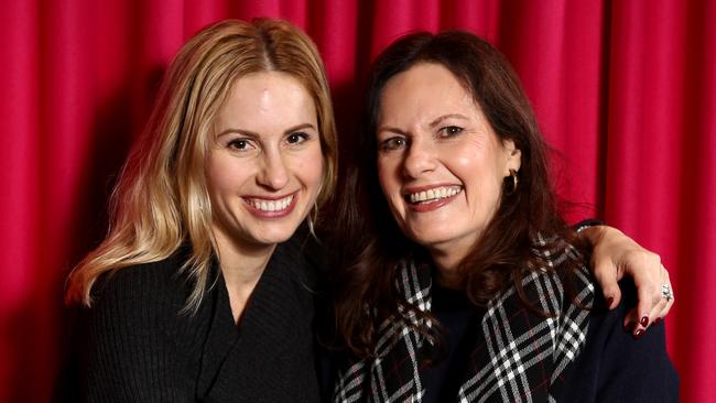 Sally (Mum) and Kate Ledger for Heath Ledger scholarship. Pic Chris Pavlich