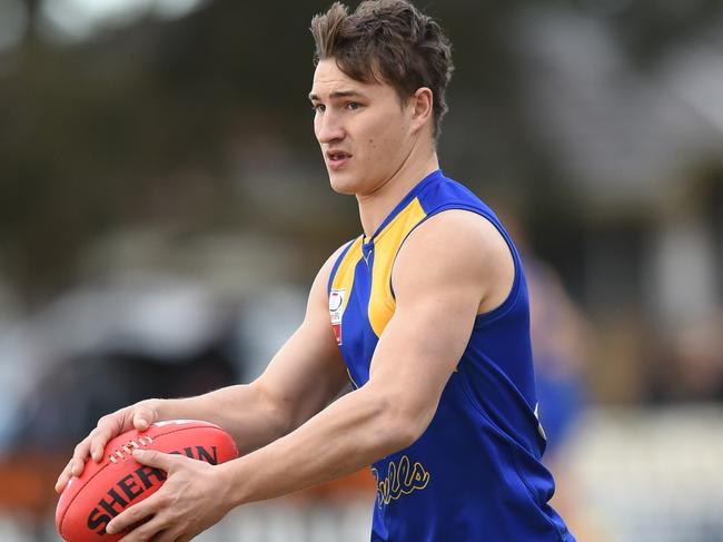 Eastern FL: Noble Park v Norwood football at Pat Wright Senior Oval. Noble Park #8 Kyle Martin. Picture: AAP/ Chris Eastman