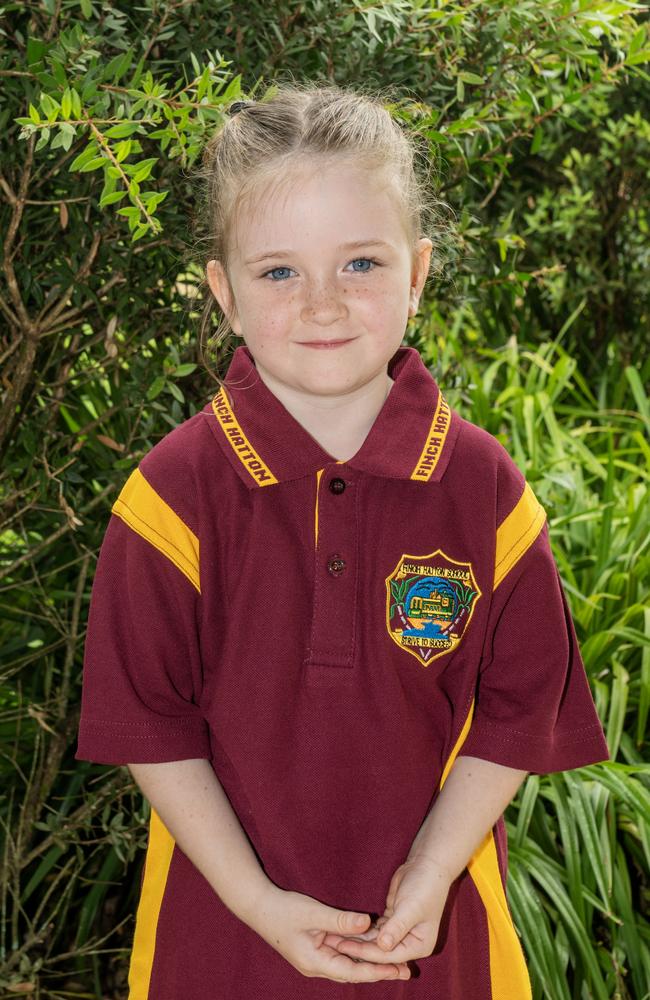 Finch Hatton state school Prep Bellah Paradies Picture: Michaela Harlow.