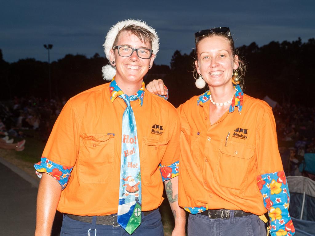 Regan Jenkins, Tahni Cross at Carols in the Gardens, Mackay Regional Botanic Gardens, Saturday 2 December 2023 Picture:Michaela Harlow