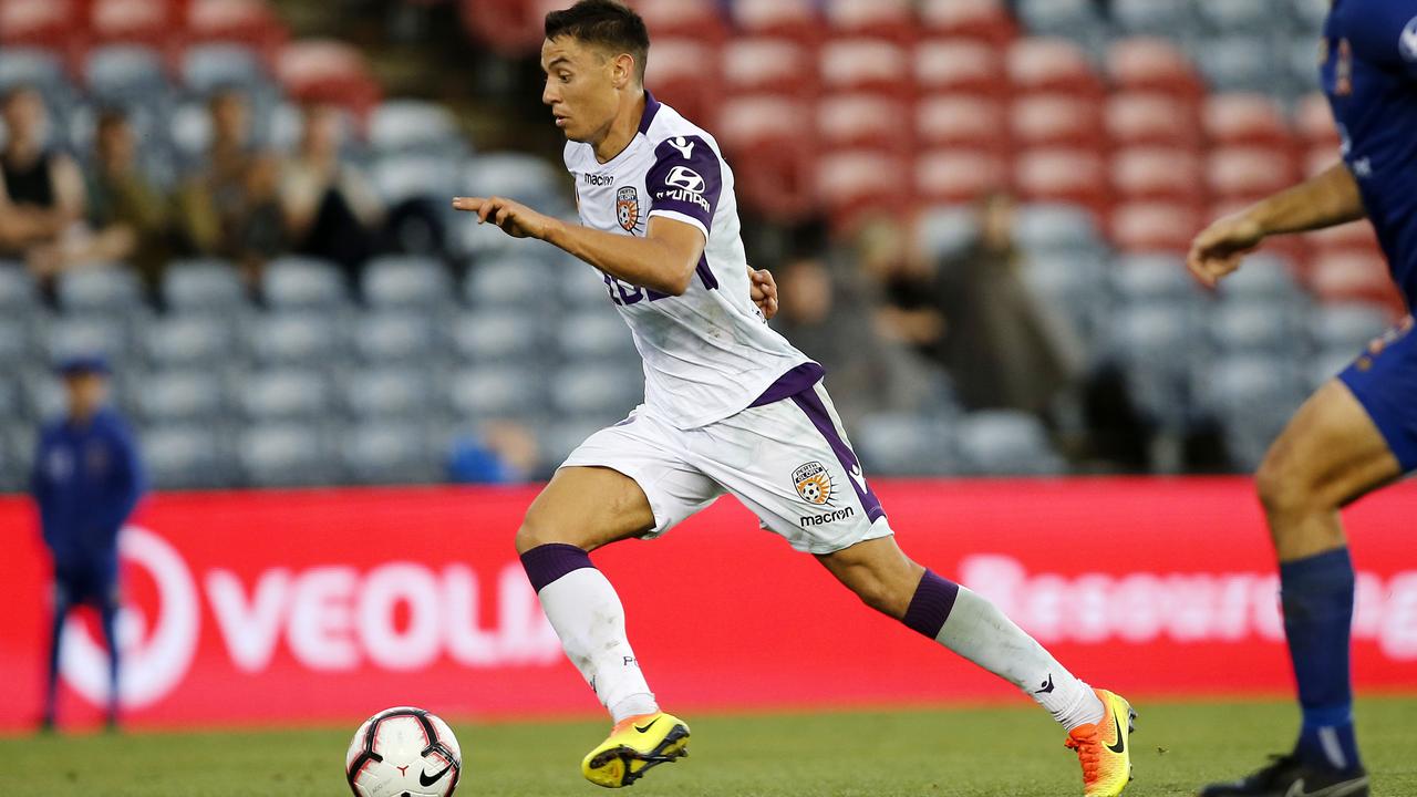 Chris Ikonomidis in action for Perth Glory. Picture: AAP Images 