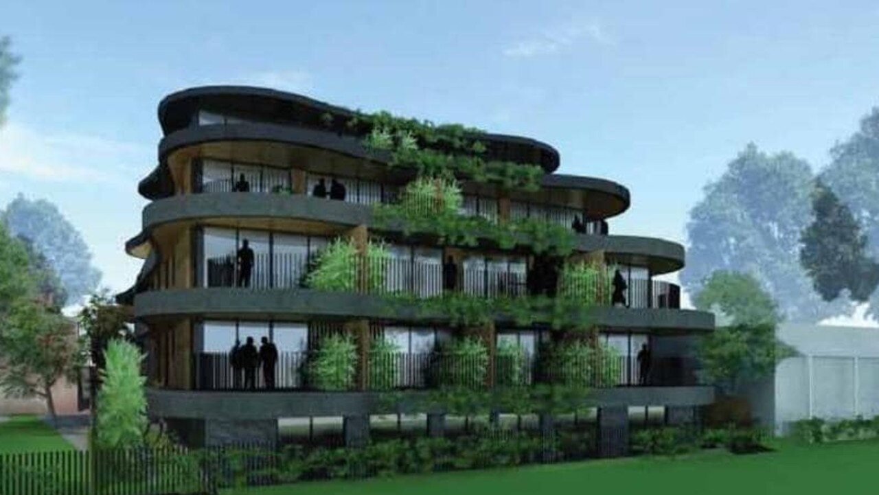 An artists impression of the apartment development proposed for Portarlington's main street.