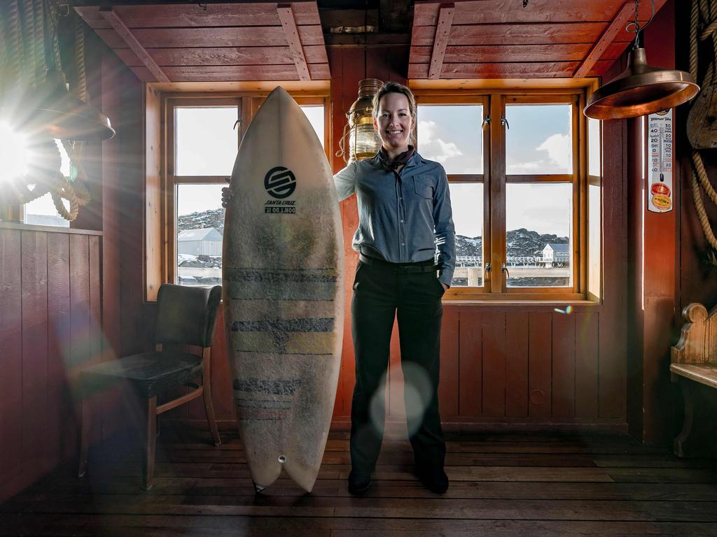 Lisa Blom, 38, from Sweden, a hotel manager in Kabelvag, poses on March 7, 2018, in Svolvaer, northern Norway, Lofoten islands, within Arctic Circle. Lisa Blom, 38, a hotel manager in Kabelvag, from Sweden “Surfing is life. It’s a must. It’s the same for me as breathing, eating, sleeping, being with my family. There are quality waves here, they’re consistent. When you’re not surfing there are heaps of other things you can do, hike, ski, kayak, stand-up paddle, fish... Lofoten is like a big playground for grownups. Winter surfing is best because the waves are usually bigger but during the summertime (when the light never goes out), the social scene is fantastic, hanging out on the beach and camping...” Picture: AFP