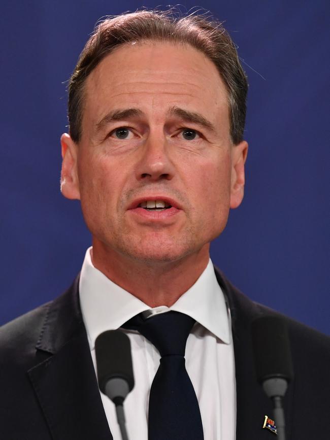 Federal Health Minister Greg Hunt. Picture: AAP