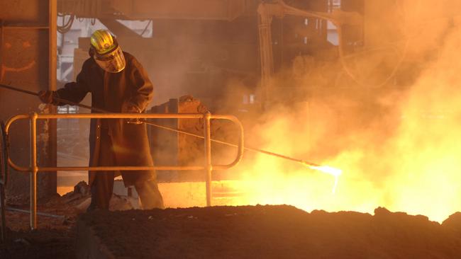 Steelmaking remains offline at the Whyalla steelworks.