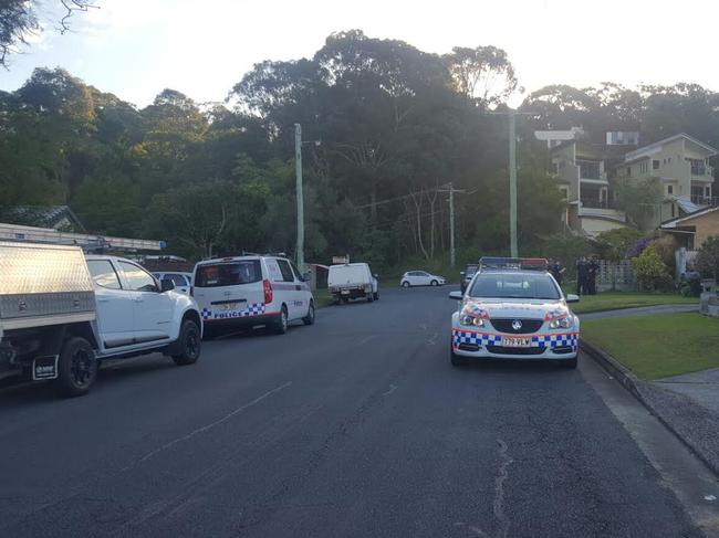 The scene of a tragic crash at Burleigh. Photo: Lucy Kinbacher