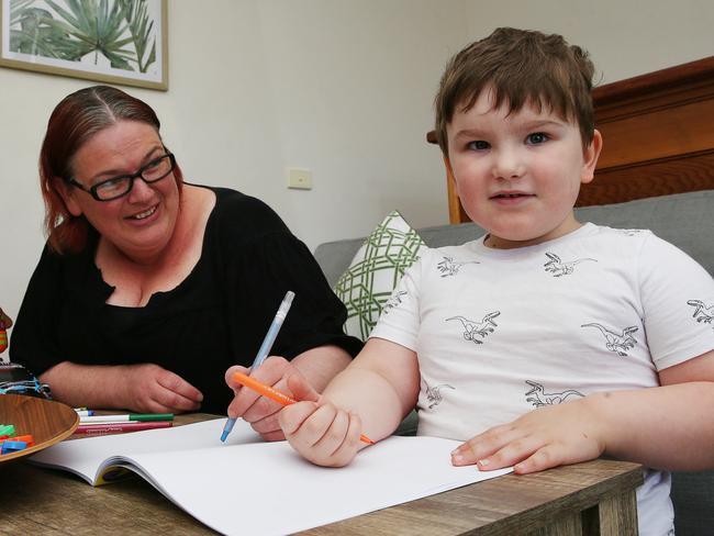 Archie Sexton and his mum Kate Spencer. Gateways Early Intervention Therapy Playgroup, which helps young kids with special needs. Little Archie attended the playgroup and it helped his development - plz get pix of him playing with toys/ playing wiht his parents.