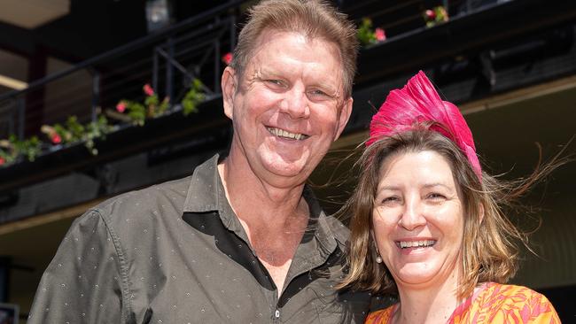 Alan Johnson and Donna Johnson at the 2023 Darwin Cup Carnival Guineas Day. Picture: Pema Tamang Pakhrin