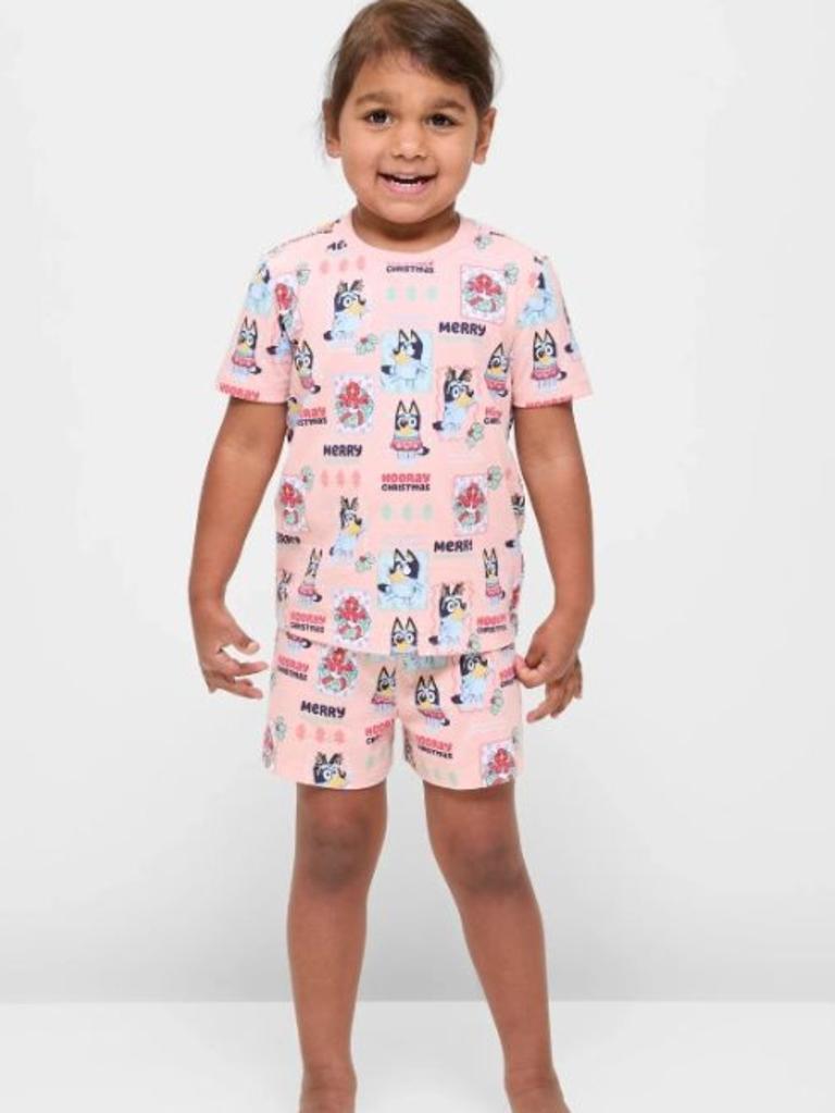 Bluey pjs from Target come in kids sizes from $20. Picture: Target