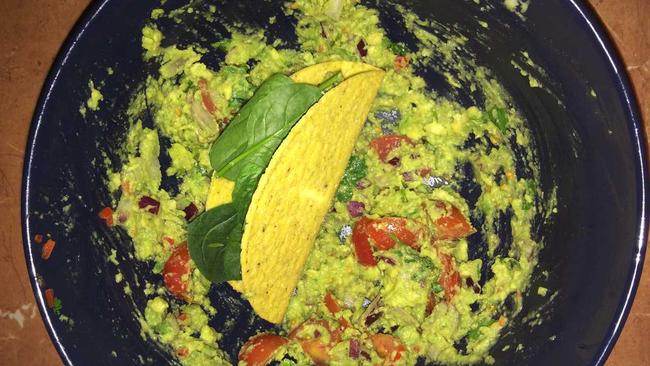 This was a yummy meal I whipped up, replacing mince on tacos for a delicious guacamole recipe. Picture: Amy Formosa