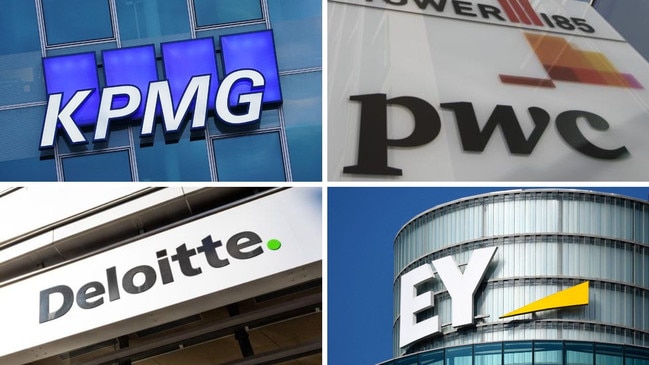 In Australia, EY, KPMG, PwC and Deloitte make up the country’s top financial services firms.