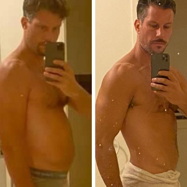 Men don’t all have to be like former Bachelor Sam Wood, who got rid of his “dad bod”. Picture: Supplied